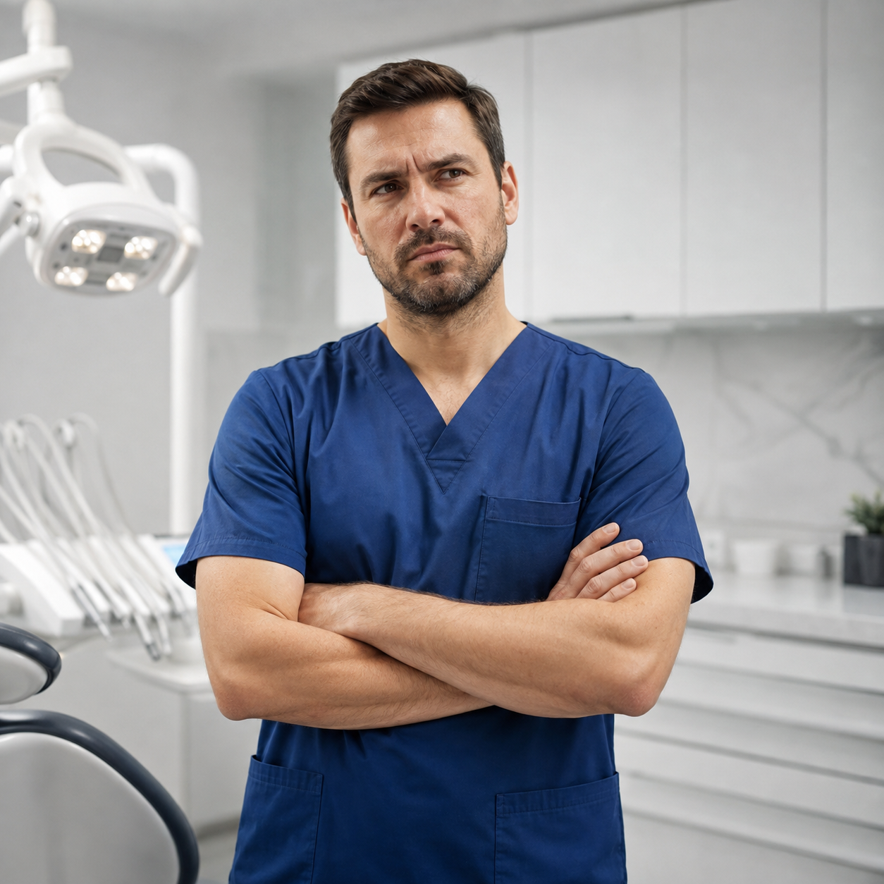 Dentist frustrated by losing a patient