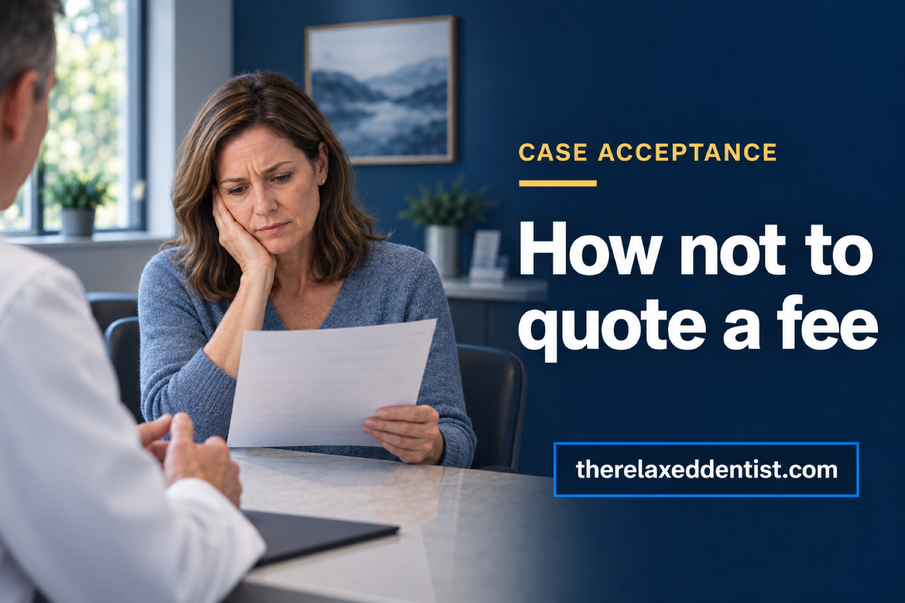 How not to quote a fee