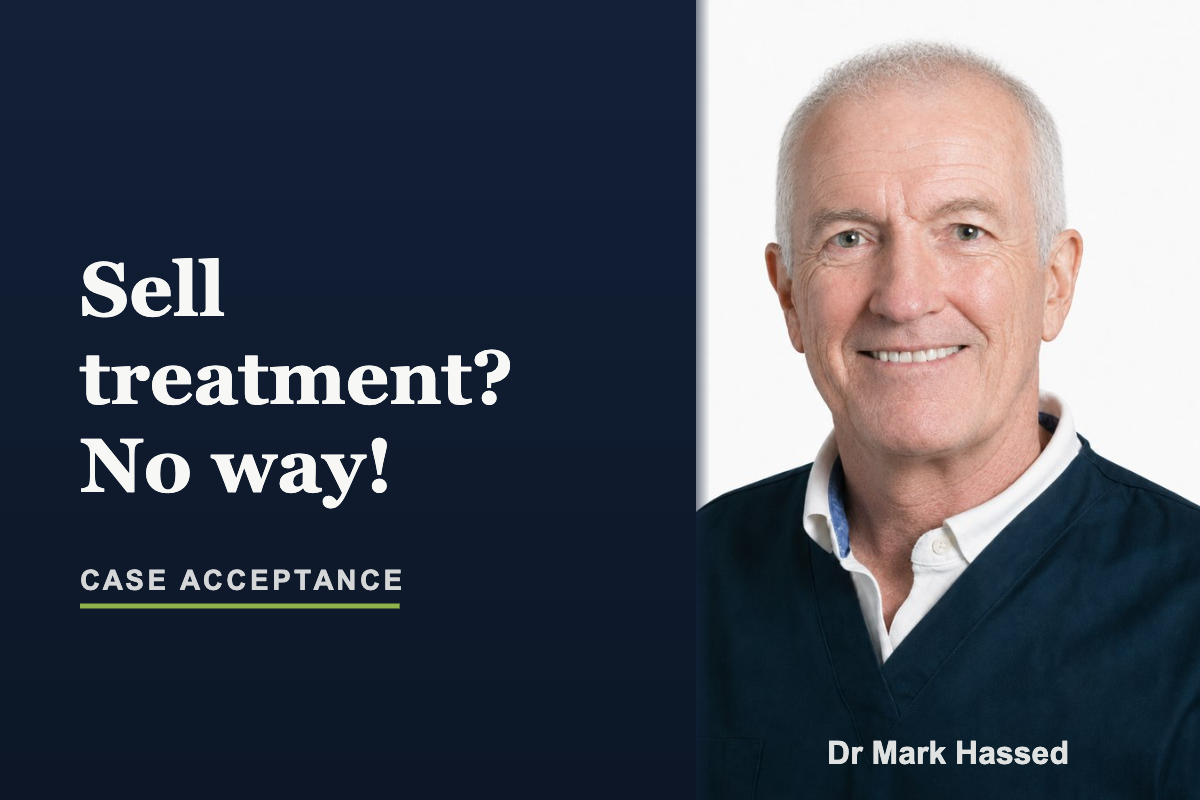 Sell treatment? No way!