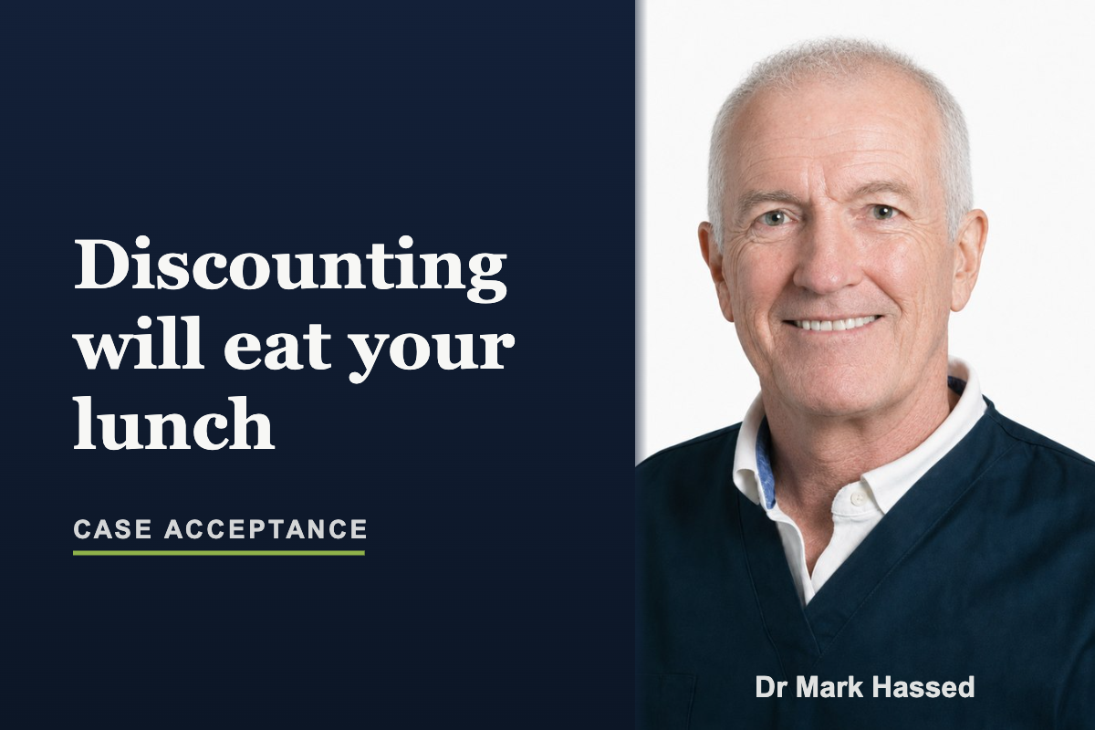 Discounting will eat your lunch