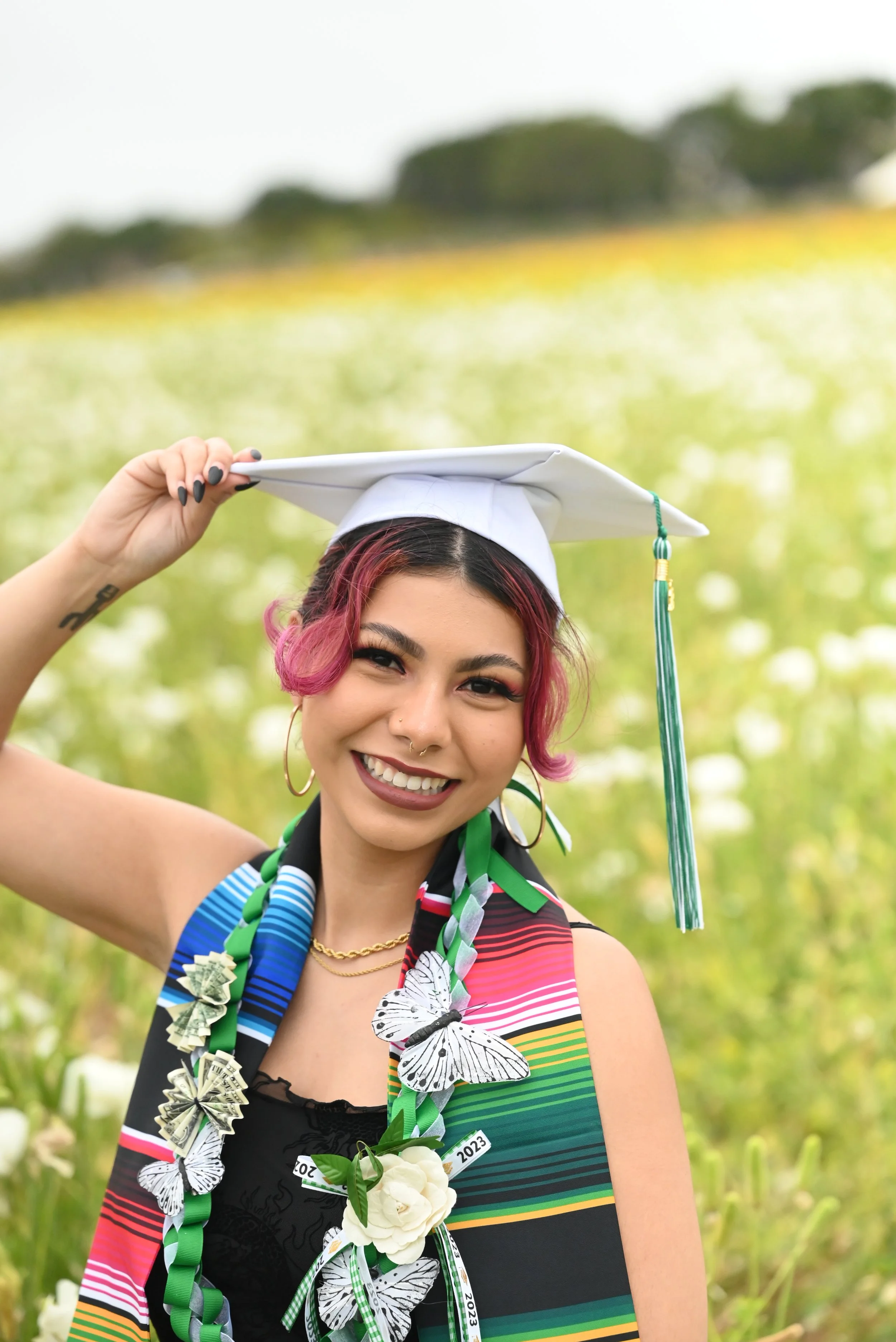 Graduate Portrait at Carlsbad Flower Fields