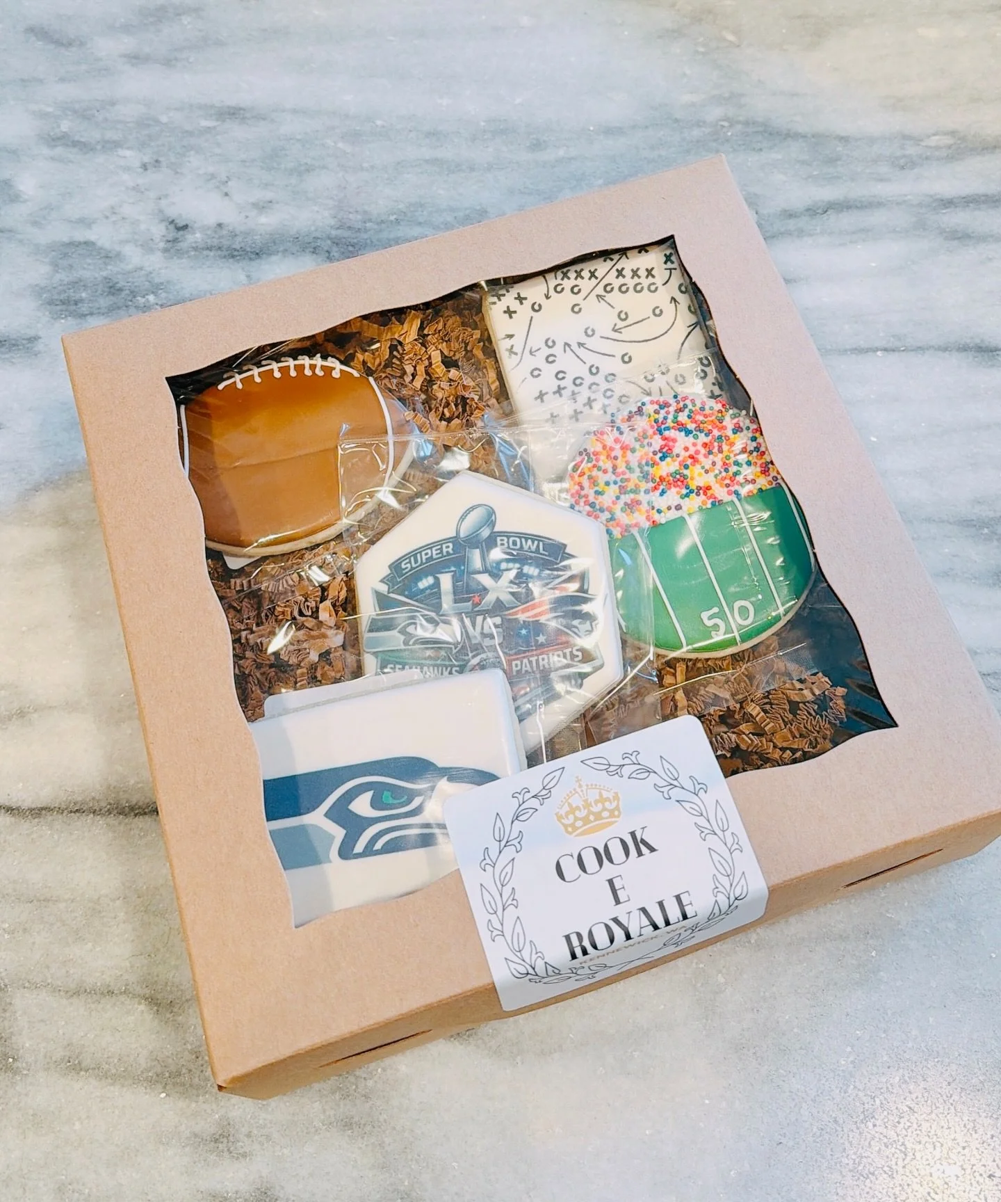 Sea&mdash;&mdash;&mdash;Hawks! 💙🏈💚 
Just wanted to say a big thank you for all your interest in my superbowl cookies and my Valentine Pre-Sale! Now time for some football! Let&rsquo;s do this!!! Go Hawks!! 

#superbowllx #seahawks #footballcookies