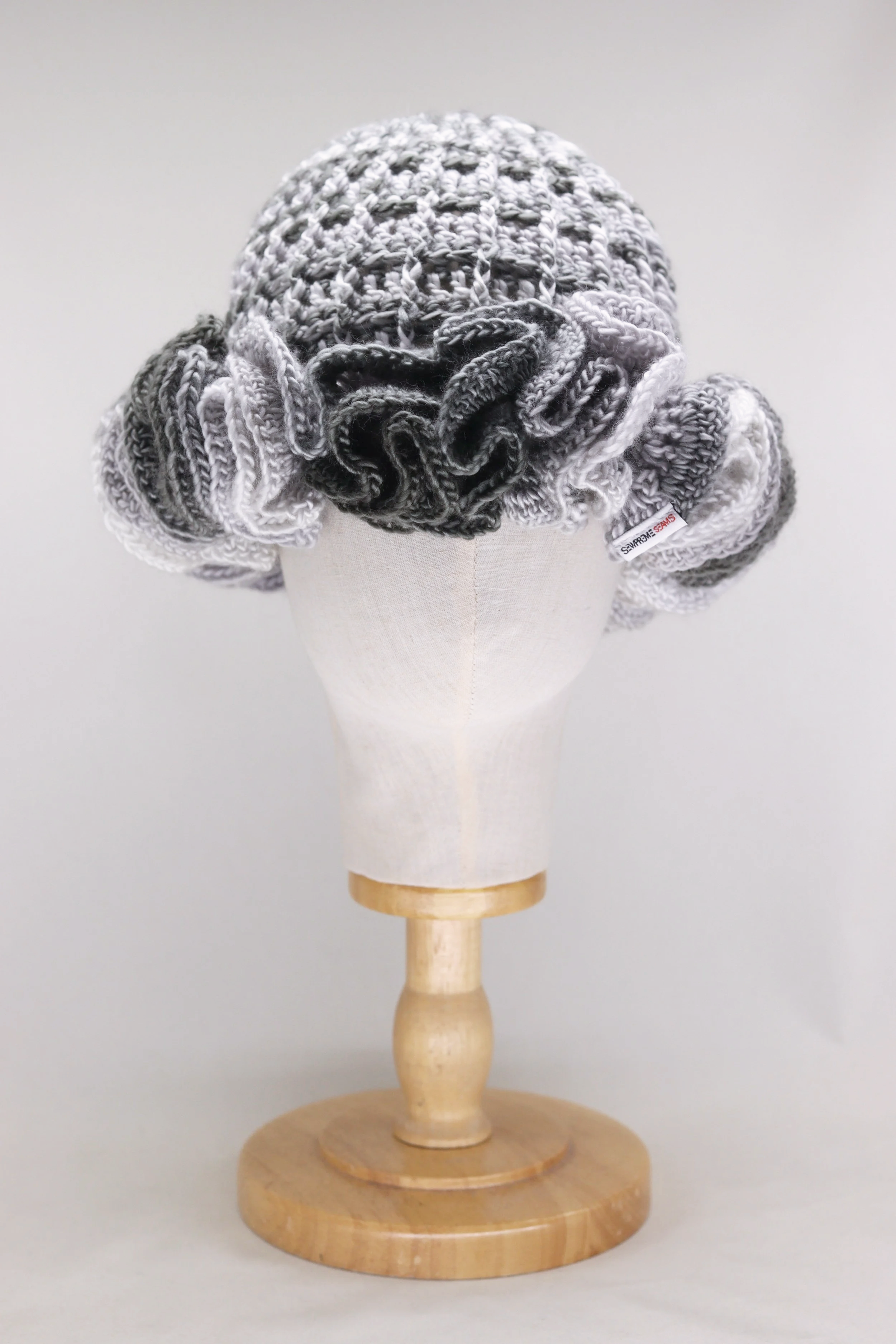 Crochet Hat with Ruffles