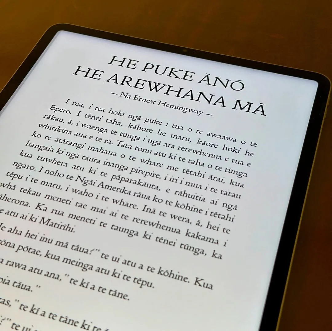 Ernest Hemingway - He Puke Ānō He Arewhana Mā