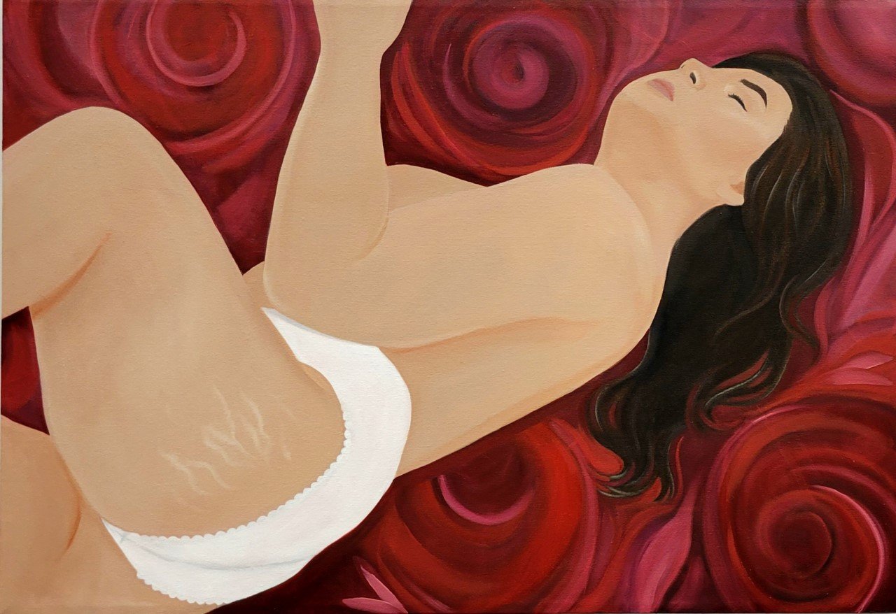 Philautia, 2021, Oil on canvas, 28 x 40 in 