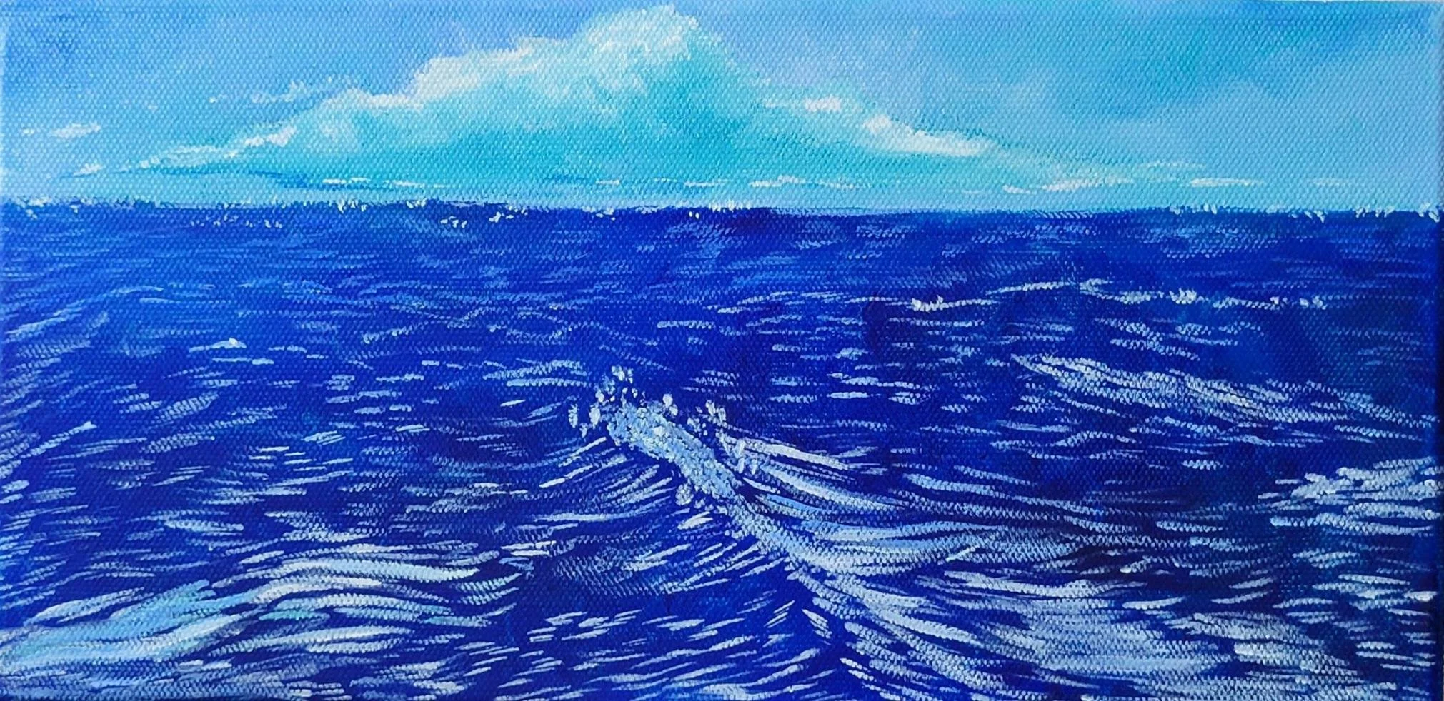 2022, Oil on canvas, 6 x 12 in.