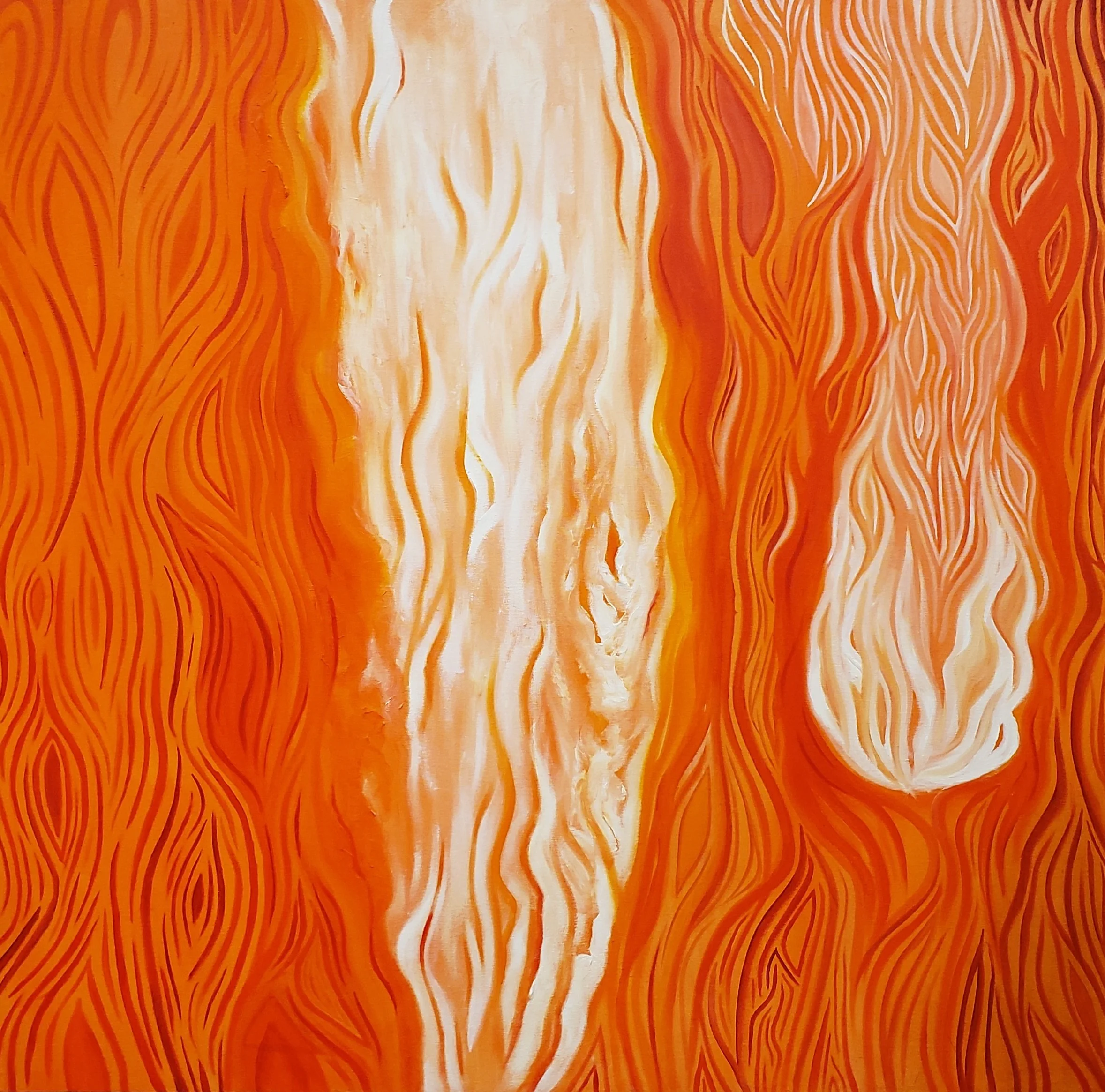 Dreamsicle, 2019, Oil on canvas, 40 x 40 in
