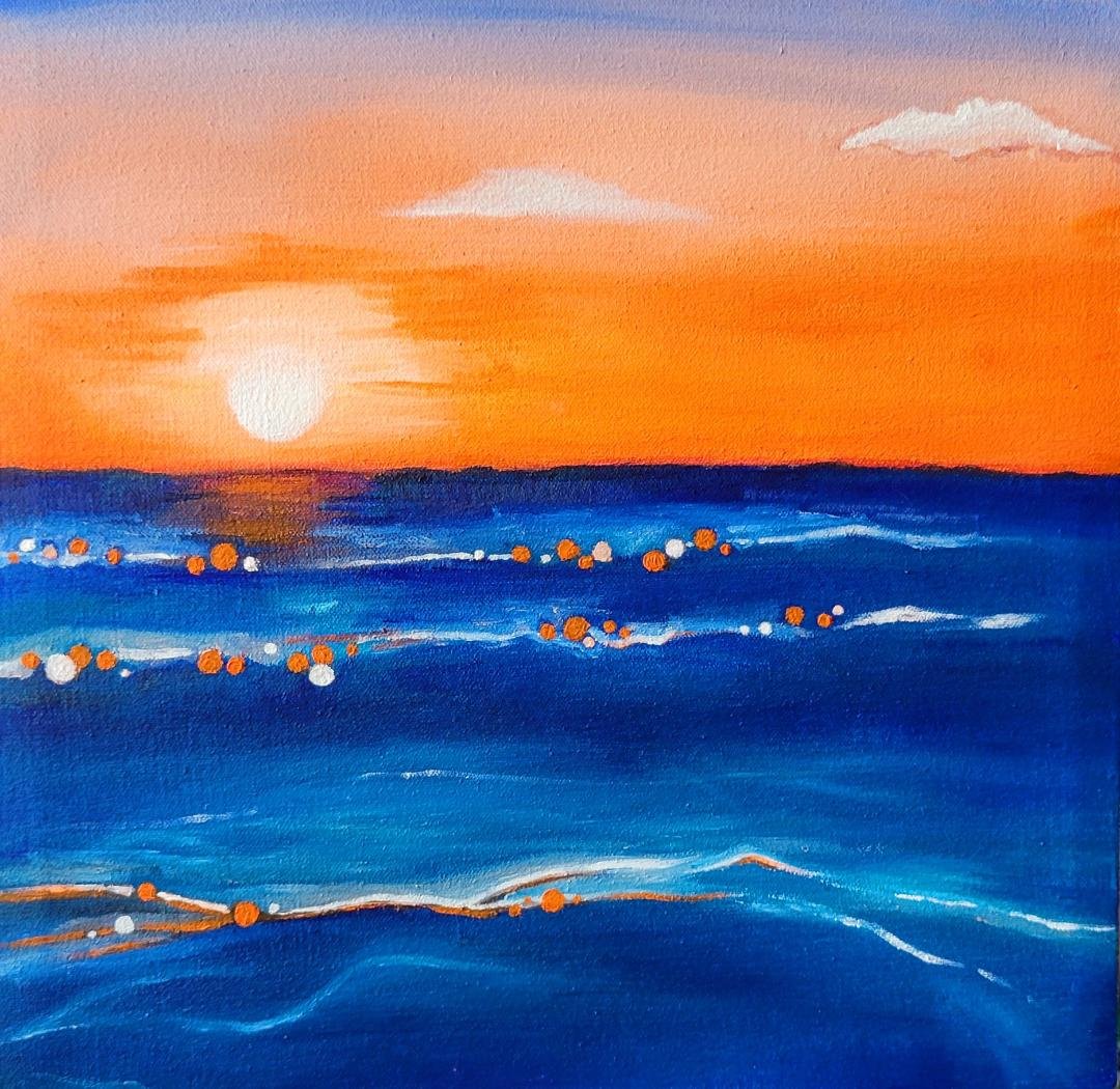 2022, Oil on canvas, 11 x 11 in