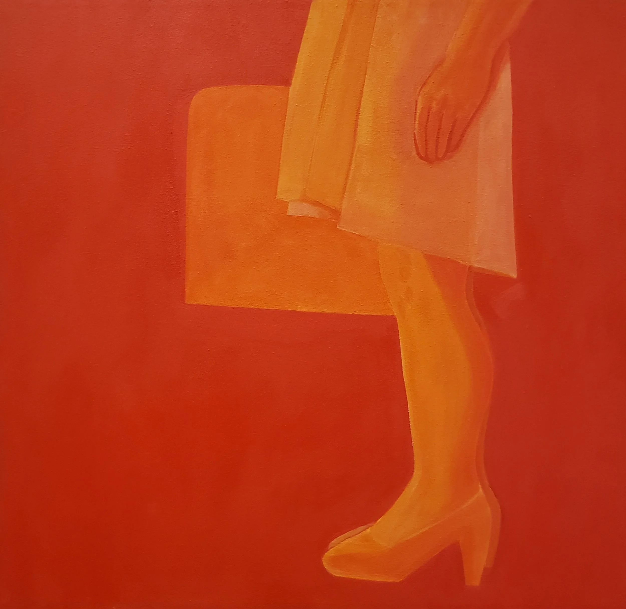 Vienna, 2020, Oil on canvas, 28 x 28 in 