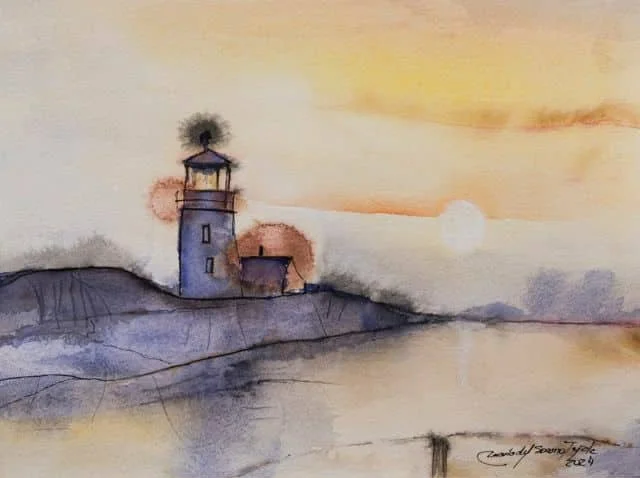 Lighthouse – 24cm x 32cm