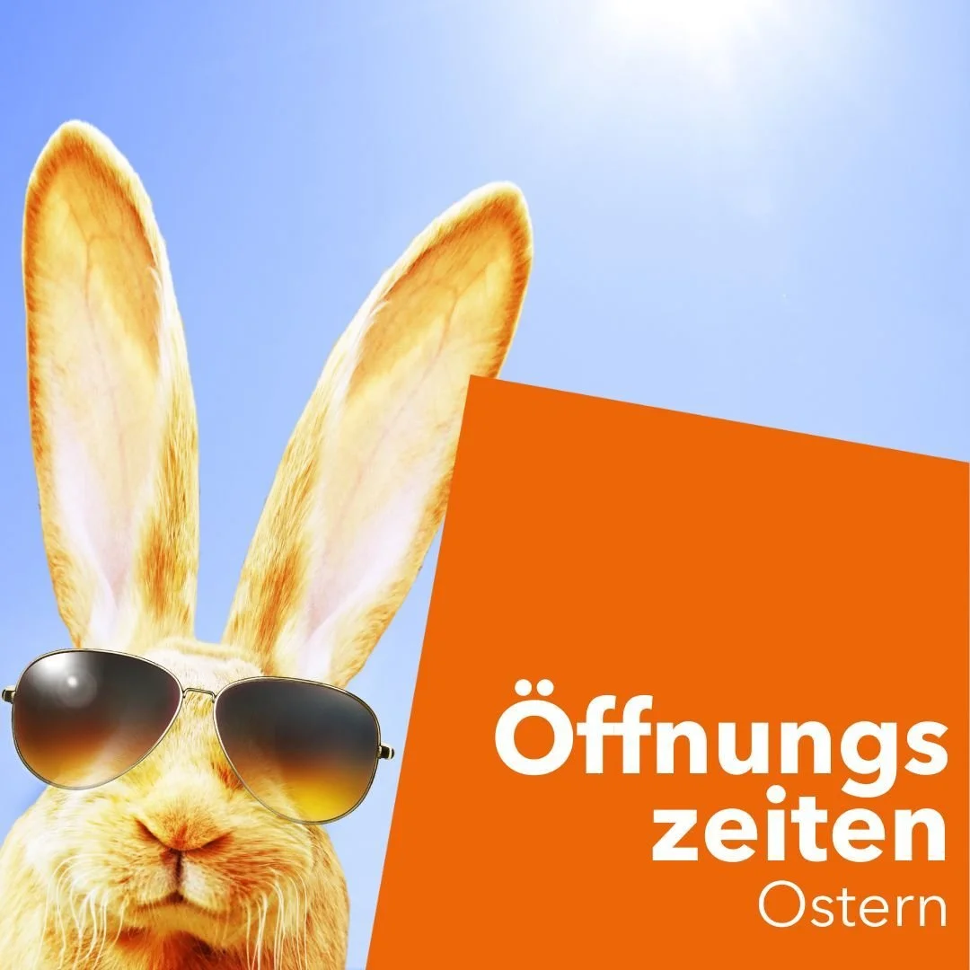 +++ &Ouml;ffnungszeiten Osterferien +++

Die Osterferien sind in vollem Gange und wir &ouml;ffnen unsere Tore l&auml;nger f&uuml;r euch 🤗:

Mo, 30.3. - Do, 2.4. 
9:30 - 12:30 und 16:00 - 22:00 Uhr

Karfreitag, 3.4. 
10:00 - 21:00 Uhr

Sa, 4.4. und S