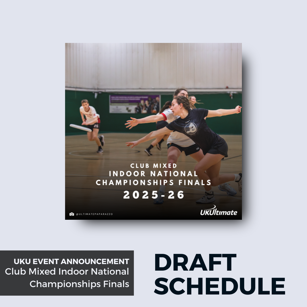 UKU Club Mixed Indoor National Championships Finals Draft Schedule