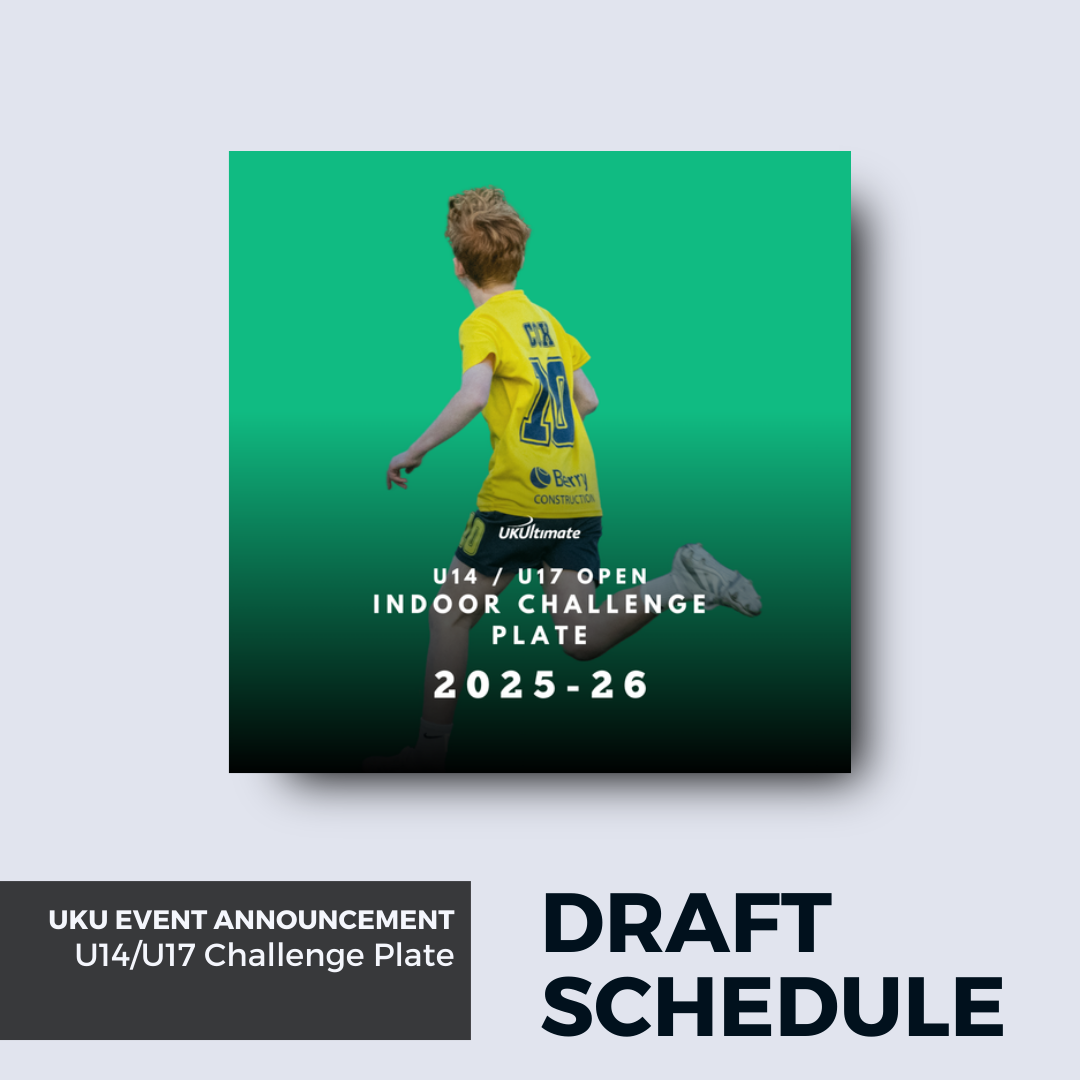 UKU U14/U17 Challenge Plate Draft Schedule and Key Information