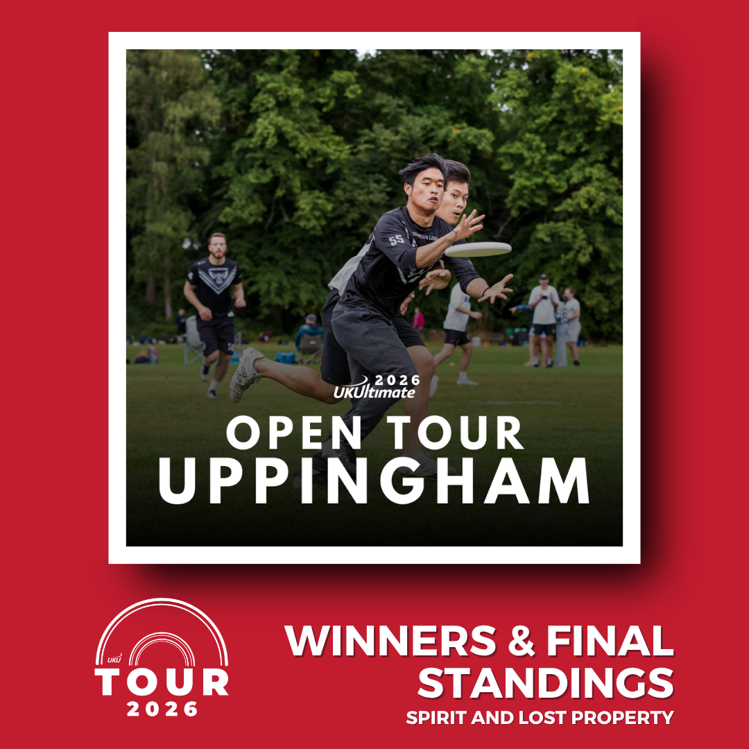 Open Tour 1, Uppingham - Winners &amp; final standings, spirit &amp; lost property