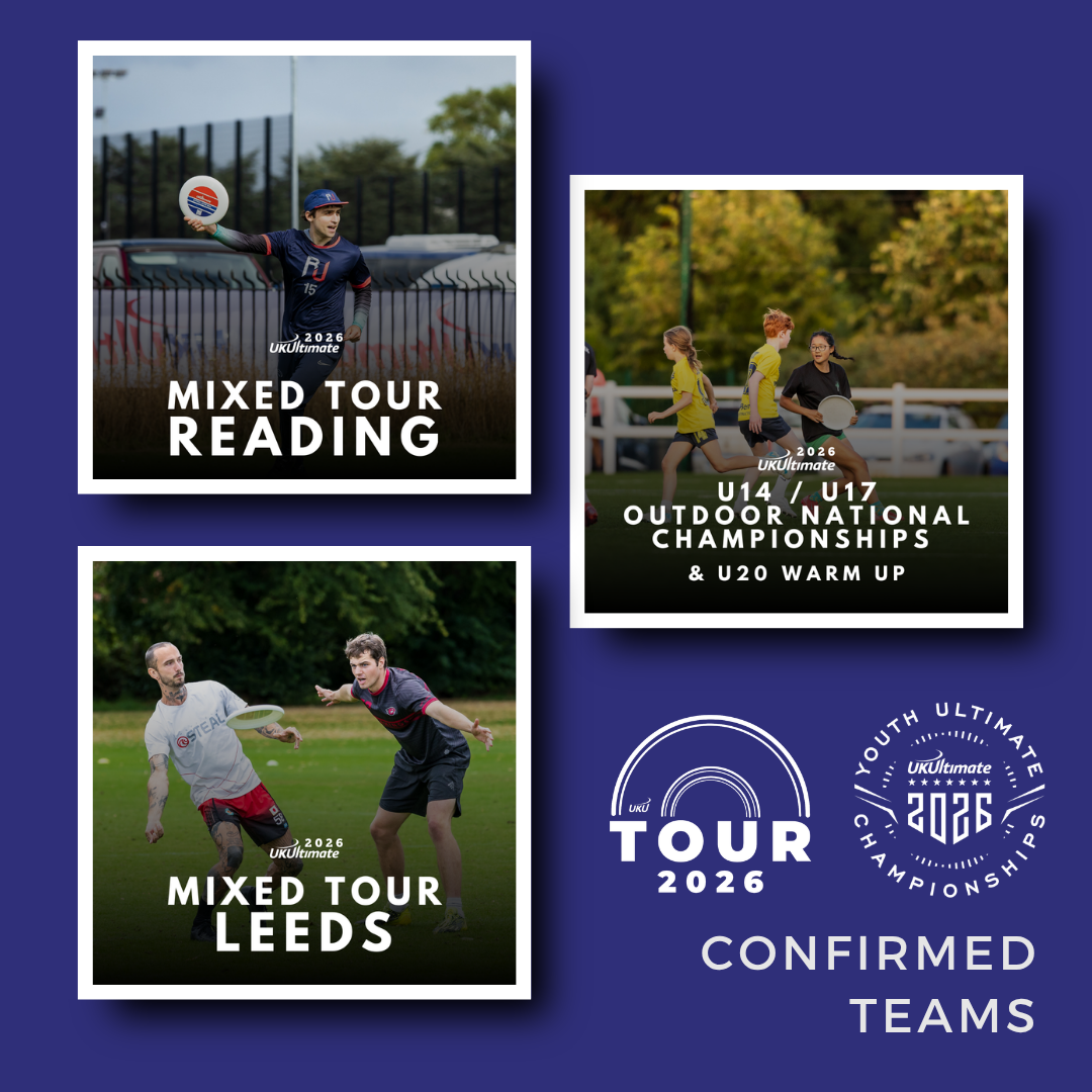 Youth Outdoor Nationals (U14/U17), Leeds and Reading Mixed Tour Confirmed Teams