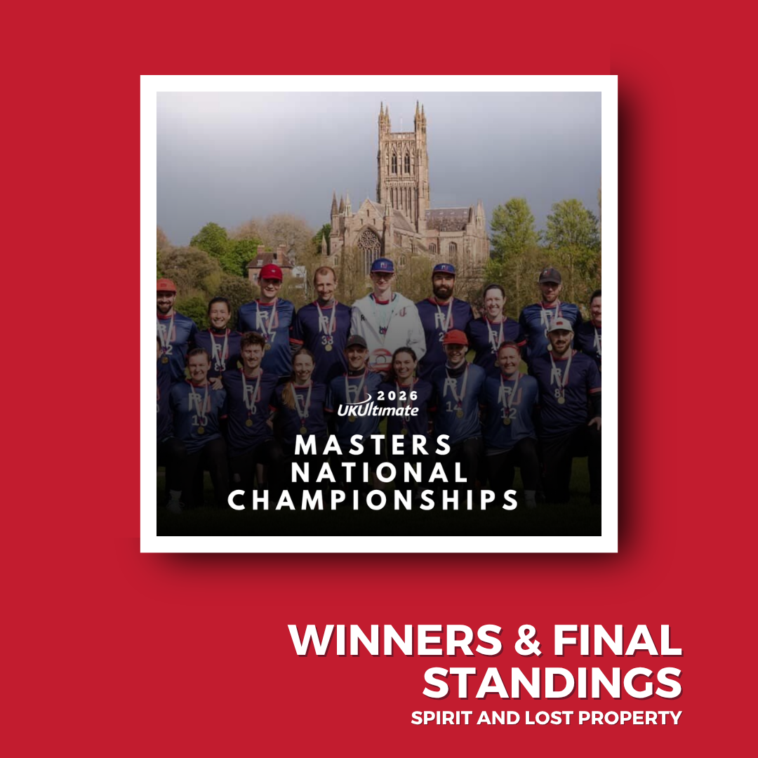 UKU Masters Championships 2026 - Winners &amp; final standings, spirit &amp; lost property