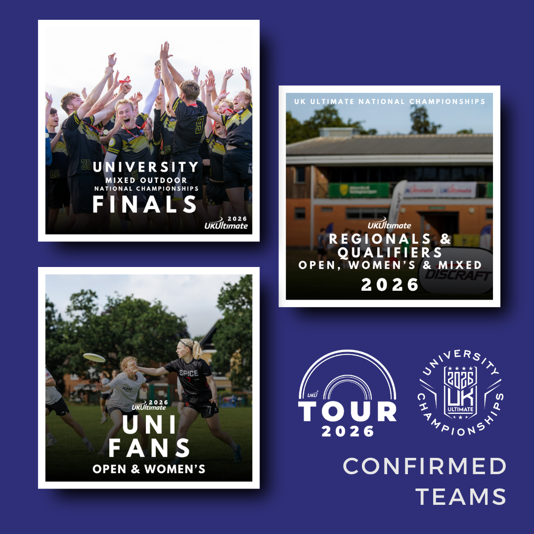 Regionals/Qualifiers, University Mixed Nationals and Uni Fans Confirmed Teams