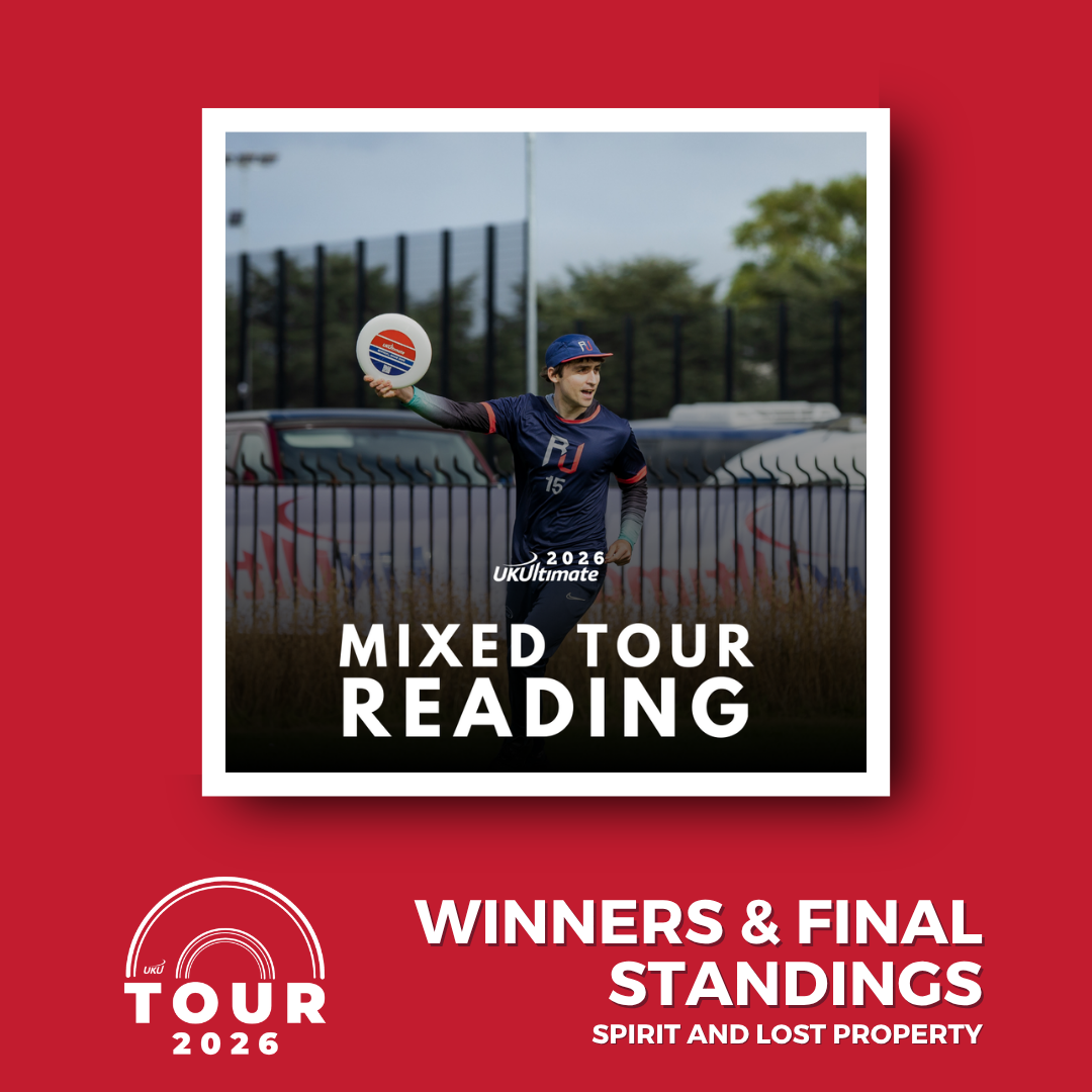 UKU Reading Mixed Tour 2026 - Winners &amp; final standings, spirit &amp; lost property