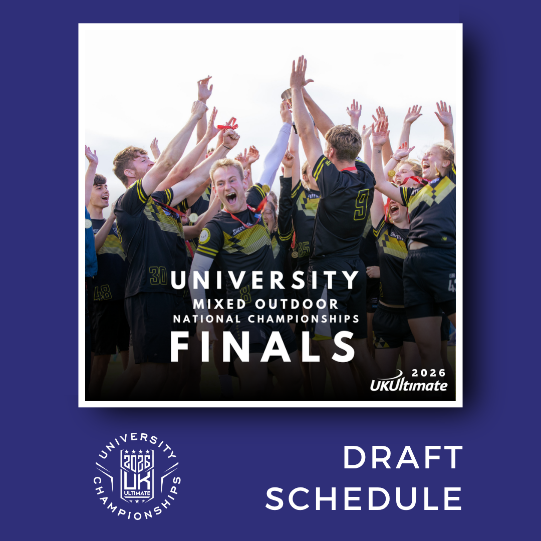 University Mixed Outdoor Nationals and Uni Fans 2026 Draft Schedule Available