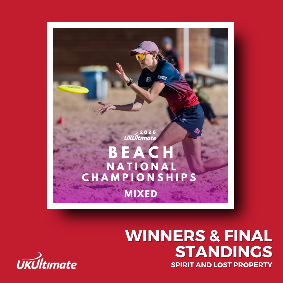 UKU Club Mixed Beach Nationals 2026 - Winners &amp; final standings, spirit &amp; lost property