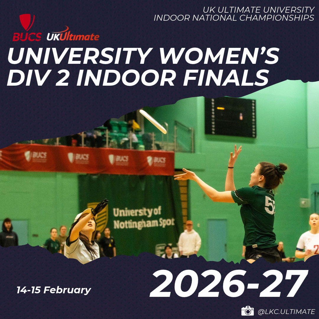 BUCS / UKU University Women’s Indoor National Finals DIV 2 2026-27