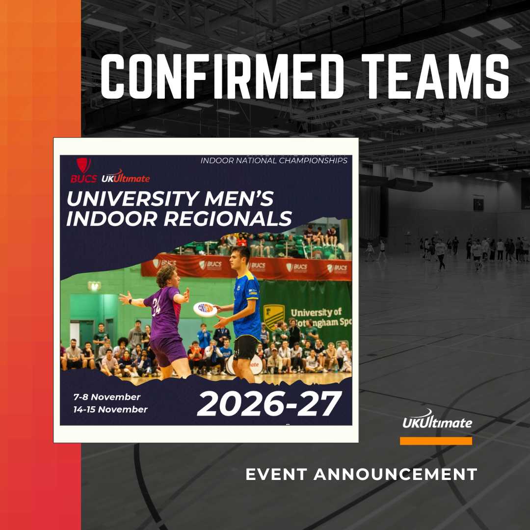 University Open Indoor Regionals Confirmed Teams 