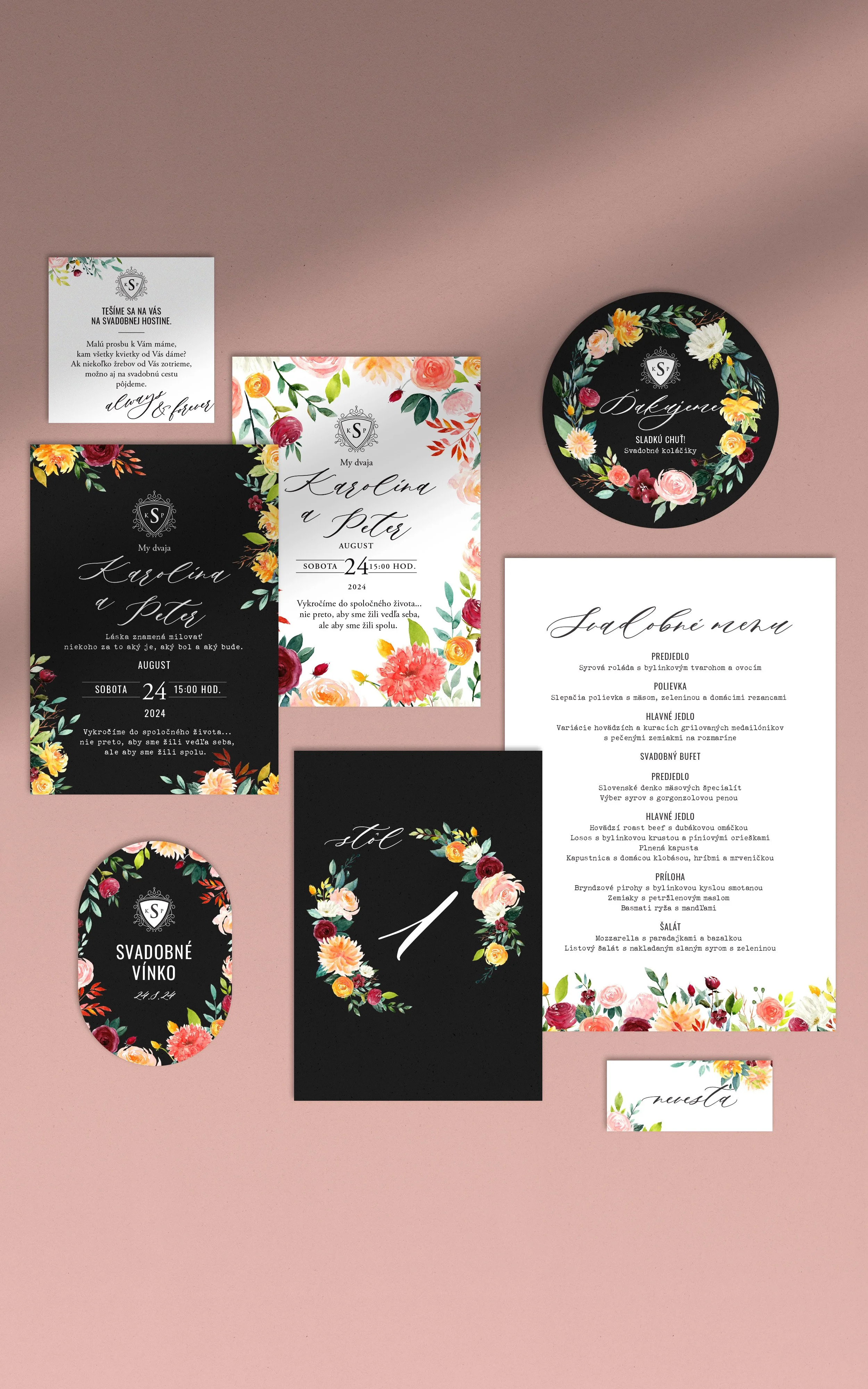 Svadobný set - vzor 42