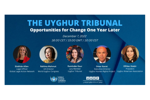 Event: The Uyghur Tribunal - Opportunities for Change One Year Later