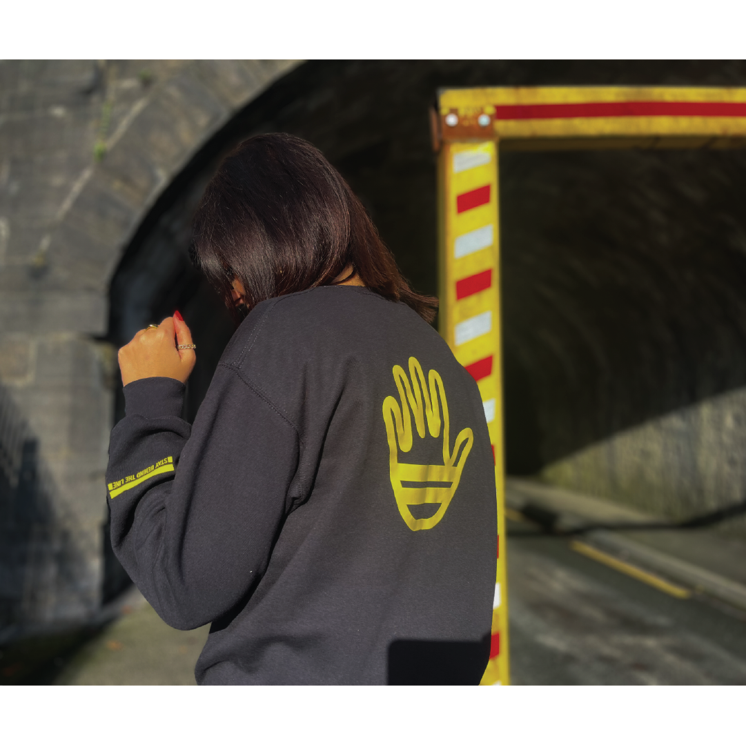 Double Yellow Original Black Sweatshirt_ Natalie Winterlich.webp