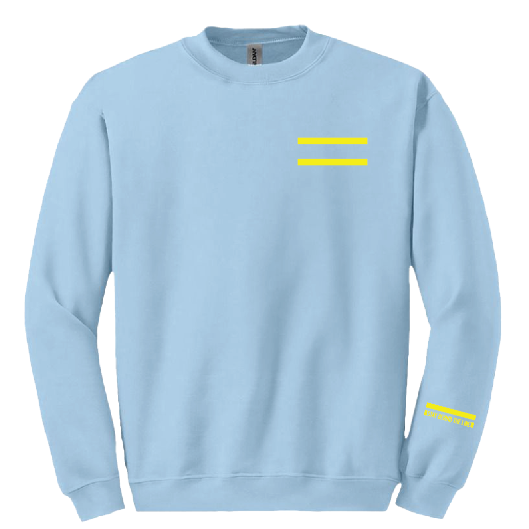 Double Yellow Safety Orange Sweatshirt Front.webp