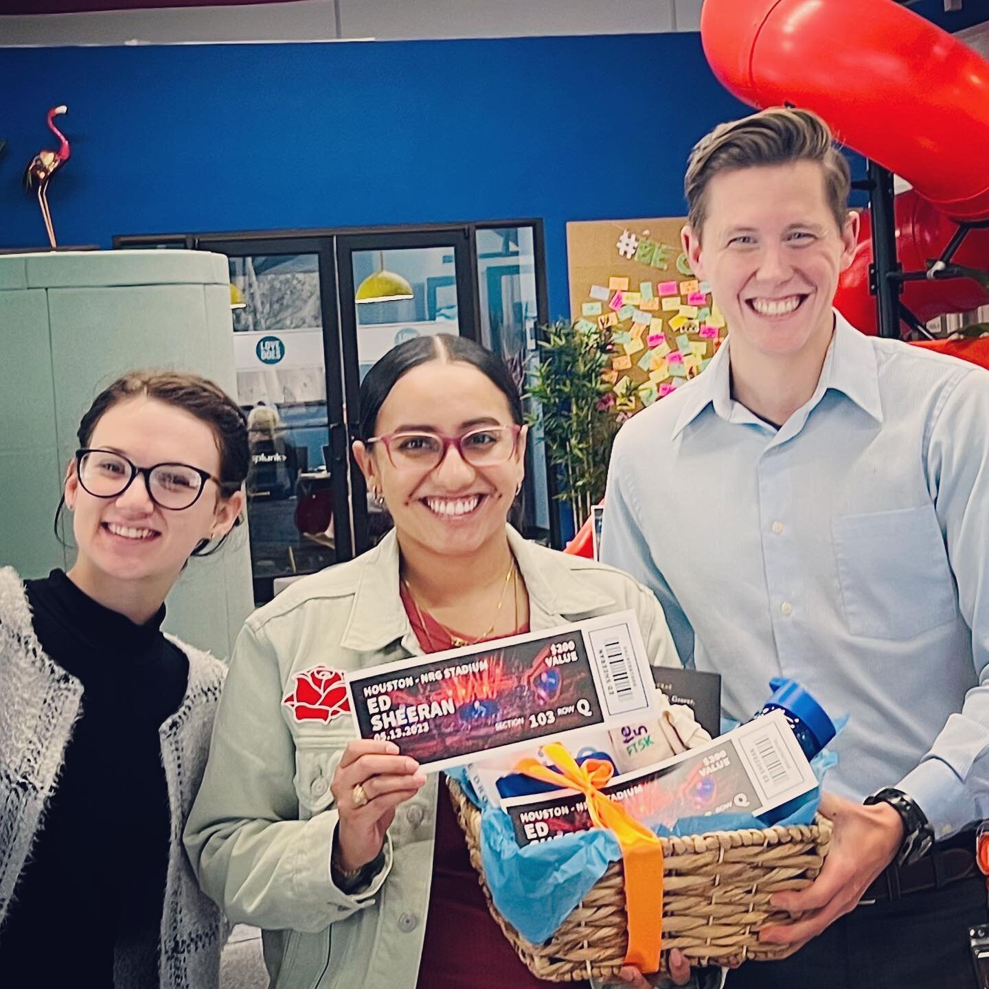 Congrats to our 2 &lsquo;Small Business Week&rsquo; winners of some amazing swag bags AND pretty spectacular seats to the upcoming #edsheeran concert at #nrgstadium in #houston. Enjoy the show 🎉🥳
