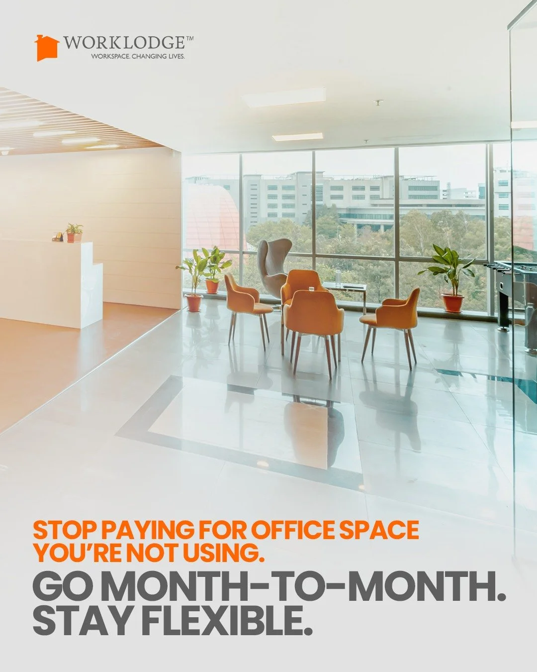 Paying for 3,000 square feet when you use 800? That's the traditional lease game. Get exactly the office you need right now, then scale up (or down) next month if things change. No wasted space, no wasted money.

NW Houston &amp; The Woodlands | work