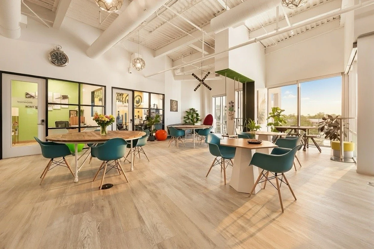 Coworking area at WorkLodge Woodlands, TX