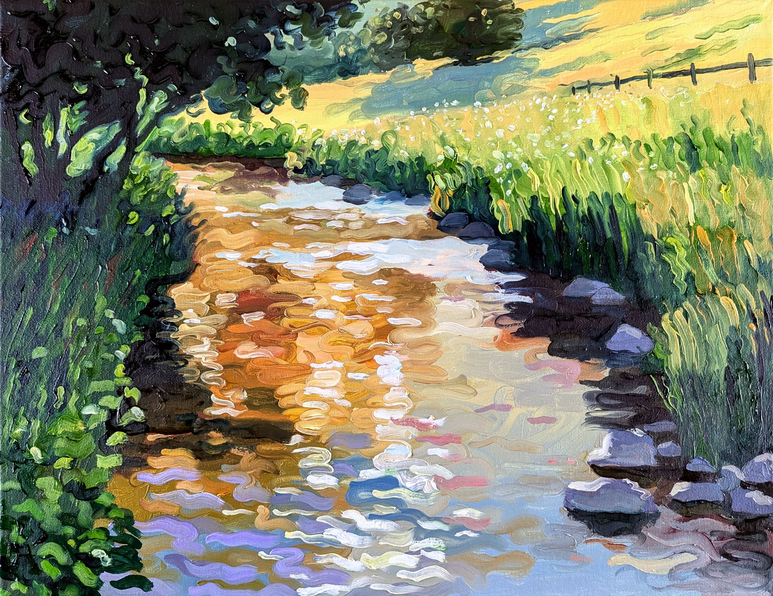 "Reflections", Oil on Canvas, 14x18"