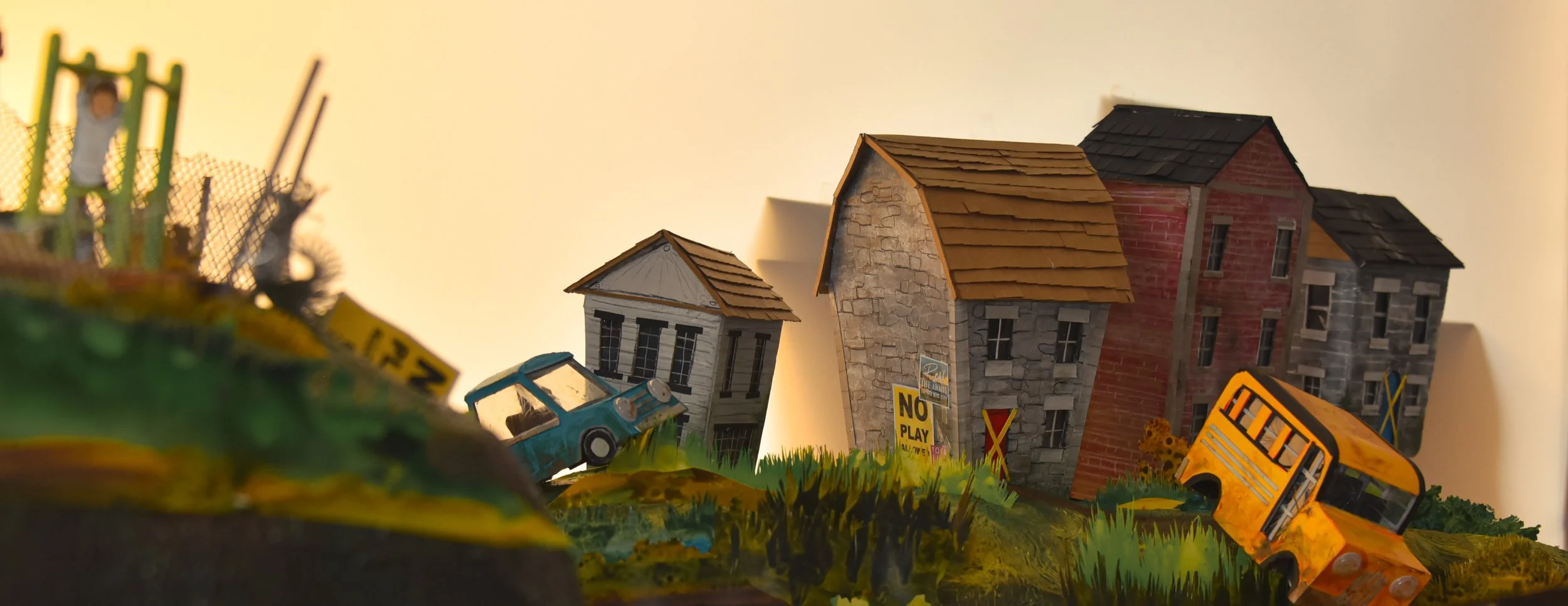 ROAR AGAINST THE MACHINE CONCEPT ART: the desolate village