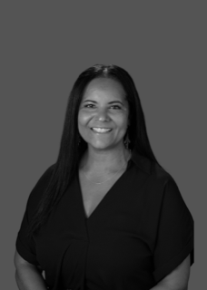 Black and White Portrait of Sheleis Mather, Secretary.