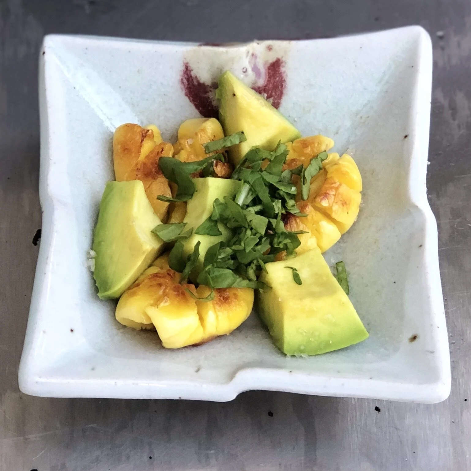 Square dishes with feet $22