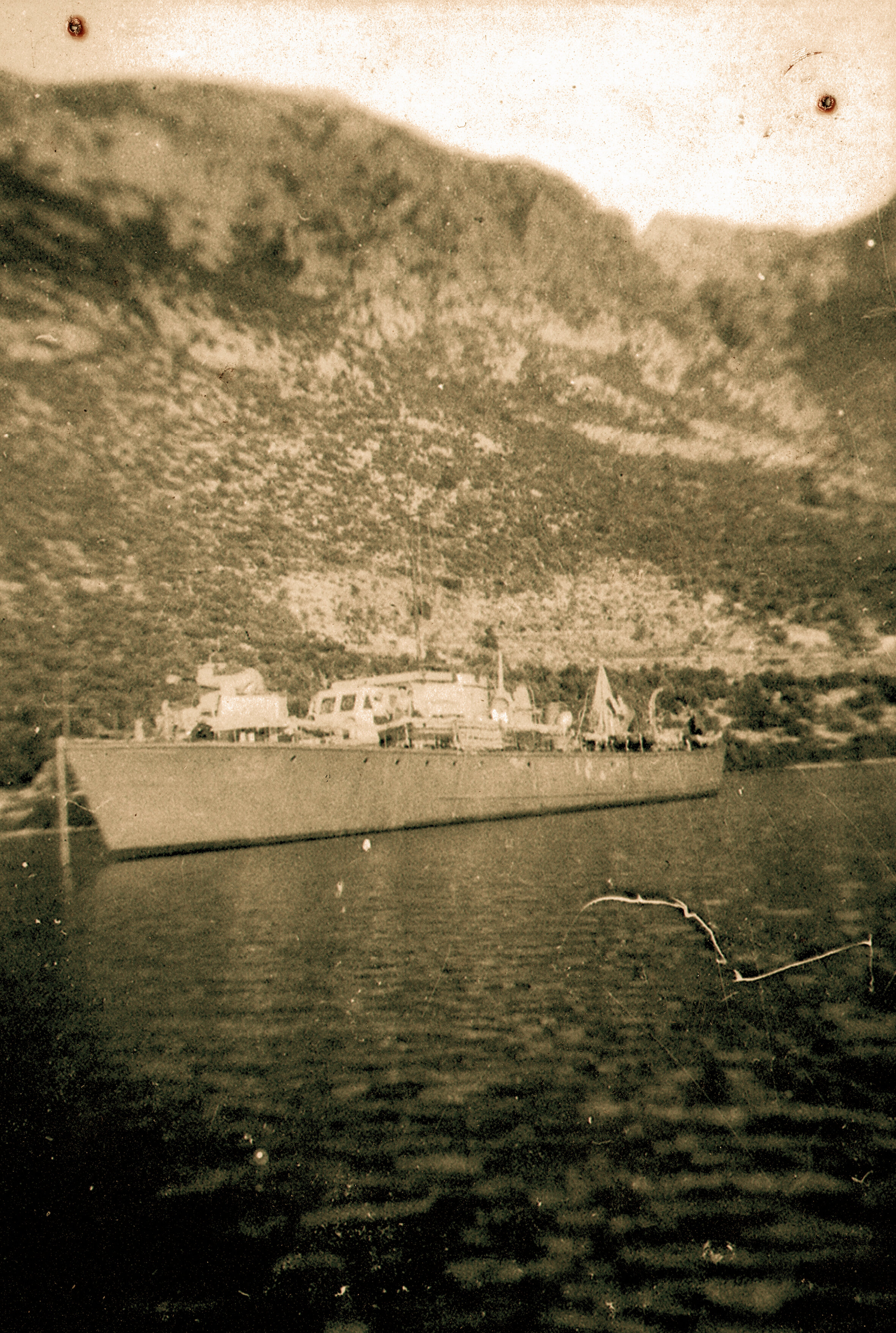 ML357 at anchor; somewhere in the Aegean Sea