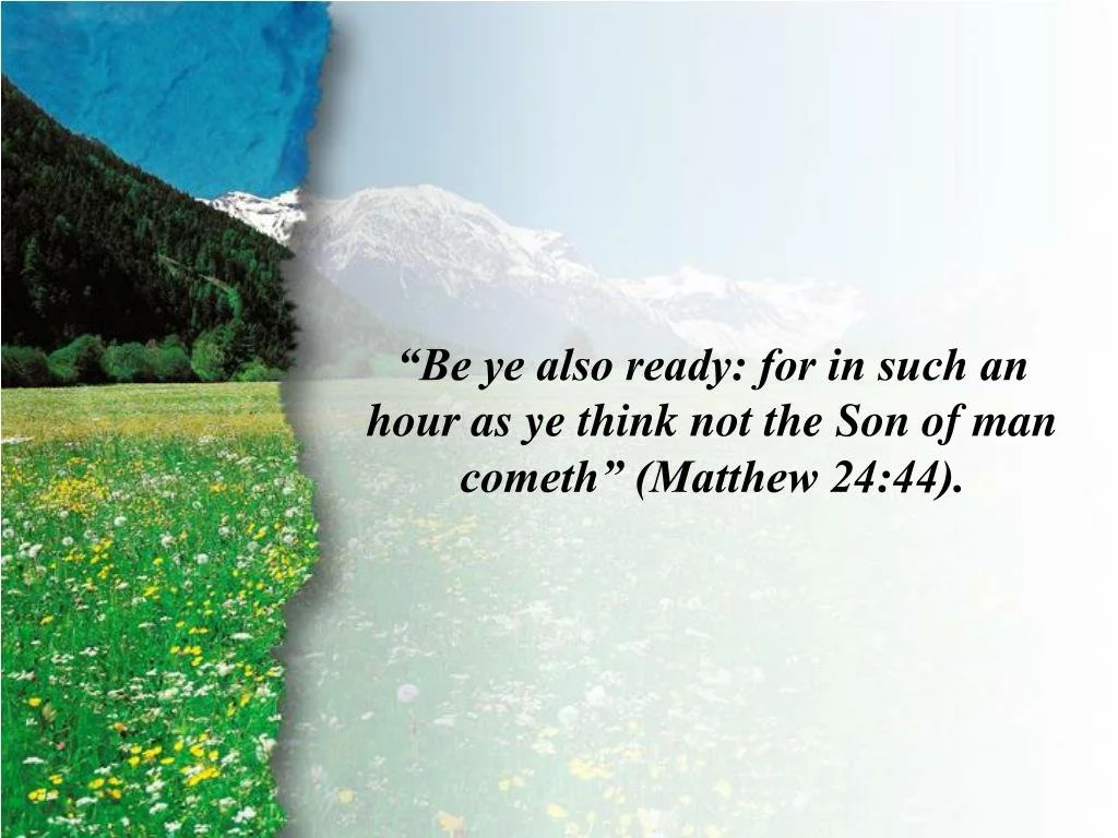 Matthew 24:36-51