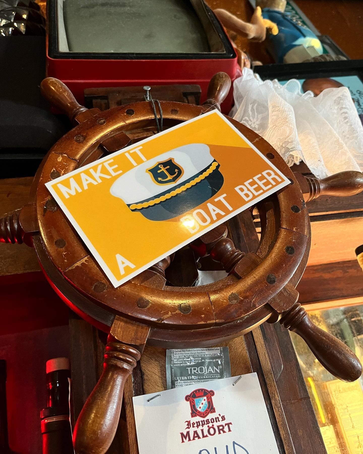 Just say &lsquo;Make it a Boat Beer&rsquo;. We&rsquo;ll know what you mean. 
Open for shenanigans today at 4. 
@counterservice_ pop-up at 6.
Silver Medal Karaoke at 9.