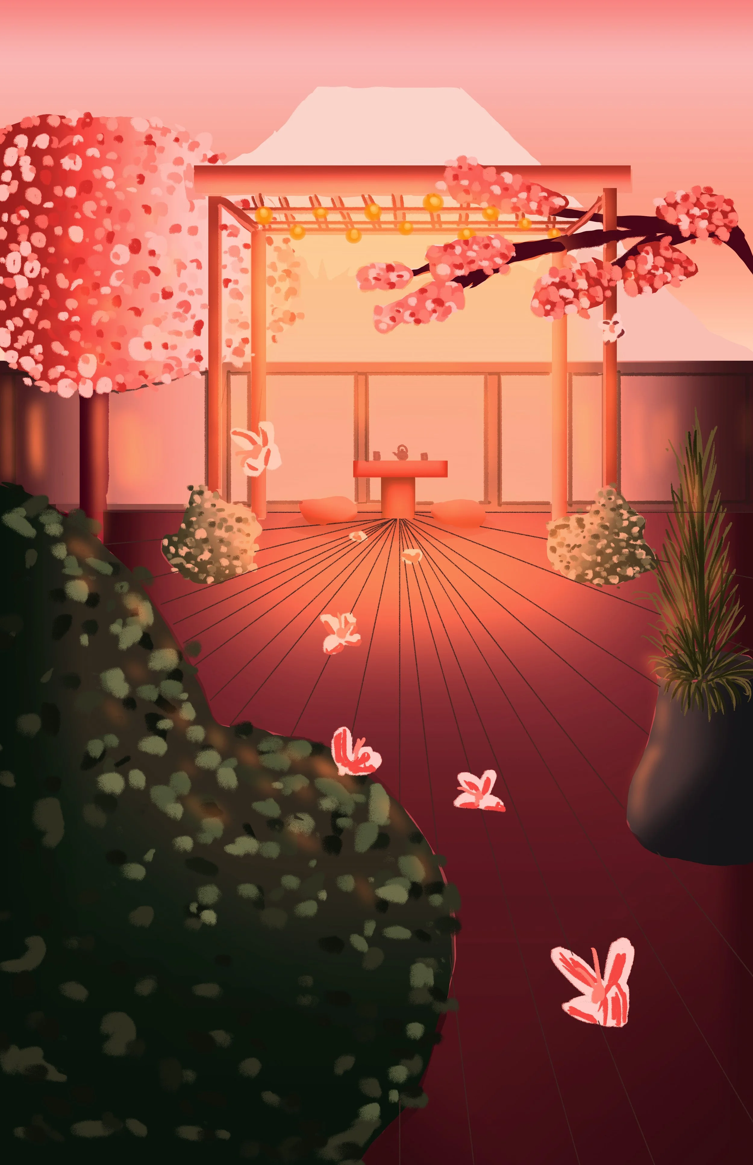 Japanese Rooftop Garden