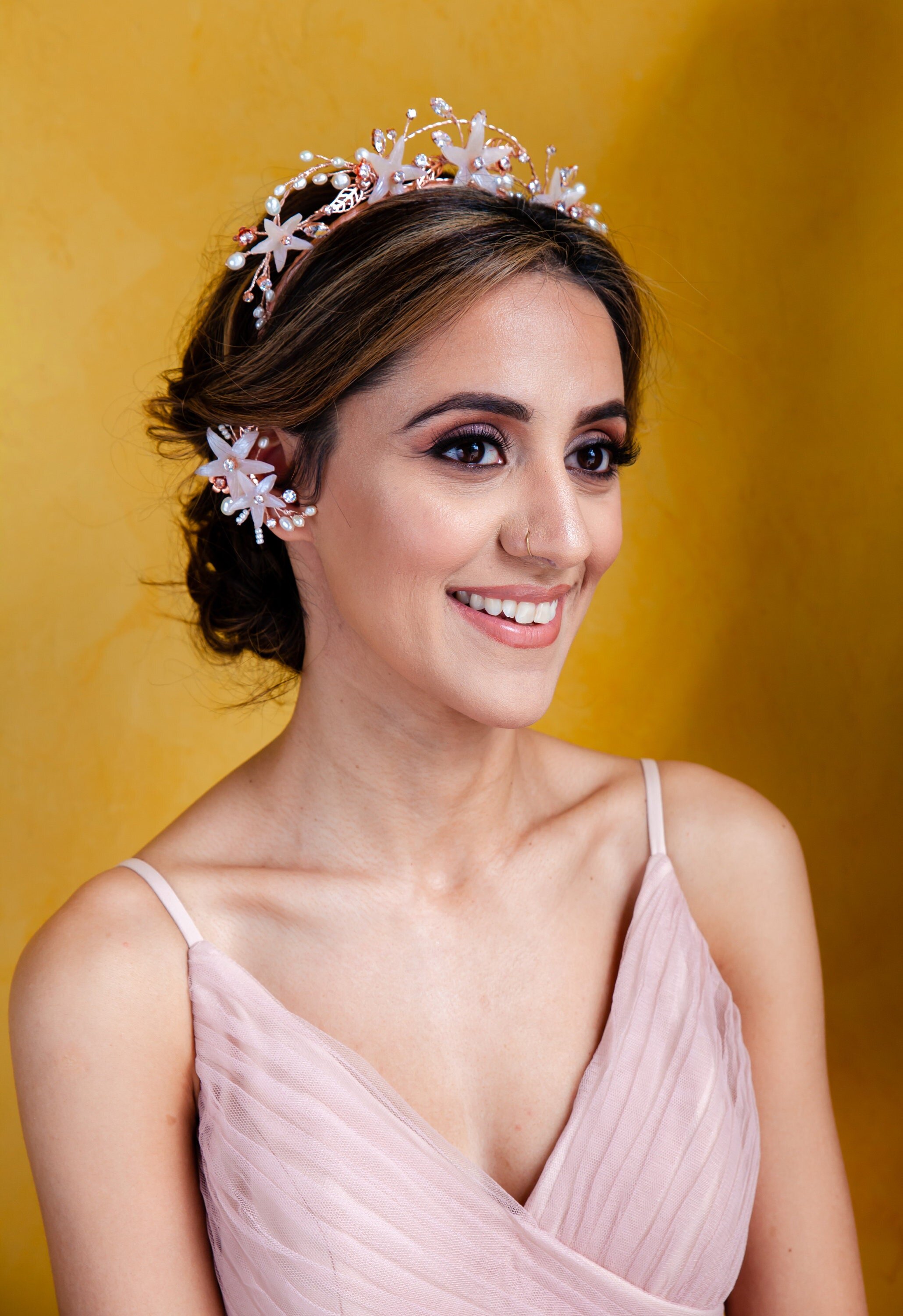 Rose gold bridal tiara, Star bridal headpiece, Celestial wedding tiara, Statement hair piece, Modern bridal tiara, Bridal headband, Hair accessory