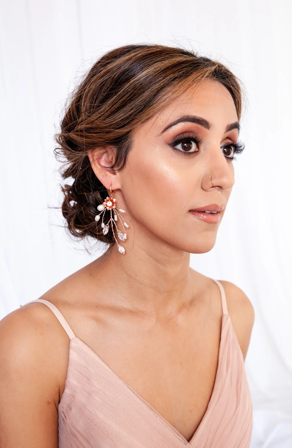 BRIANA Boho vine wedding earrings — Toronto Bridal Jewels Bridal