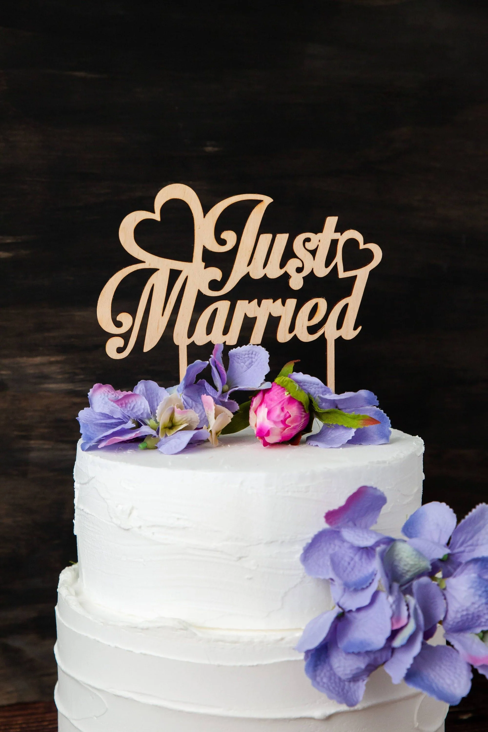 Just married wooden cake topper, Bridal cake topper, Bridal shower cake topper, Bridal shower decor, Forever and always Wedding decoration cake topper, Custom cake topper for wedding