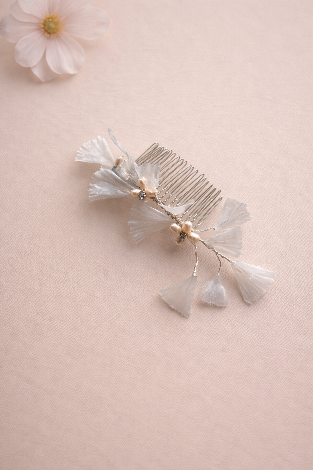 Floral hair comb for brides (Copy)