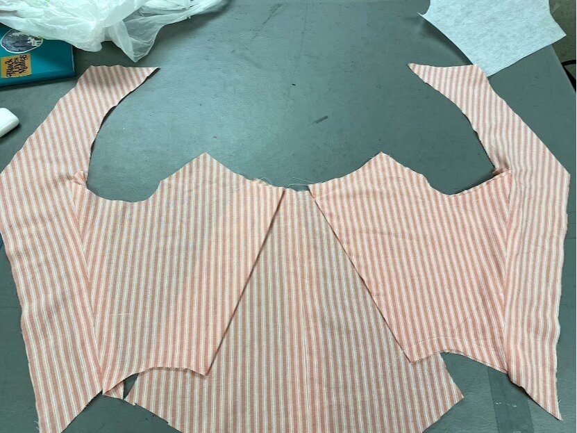 Bodice pattern pieces