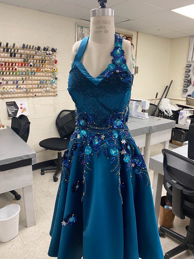 Applique was cut from yardage and applied by hand