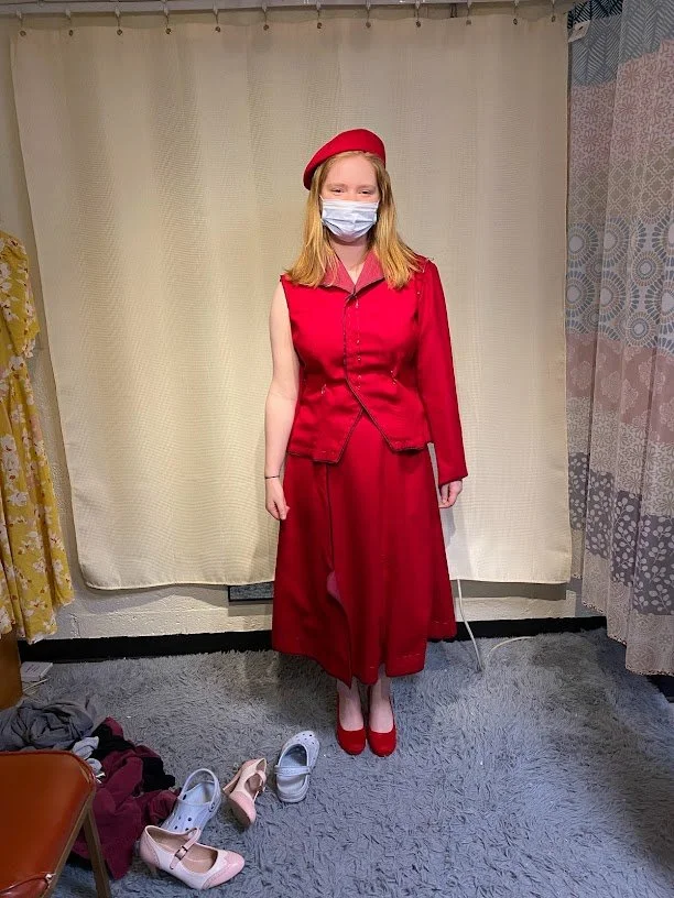 40's Tear away skirt suit - fashion fitting