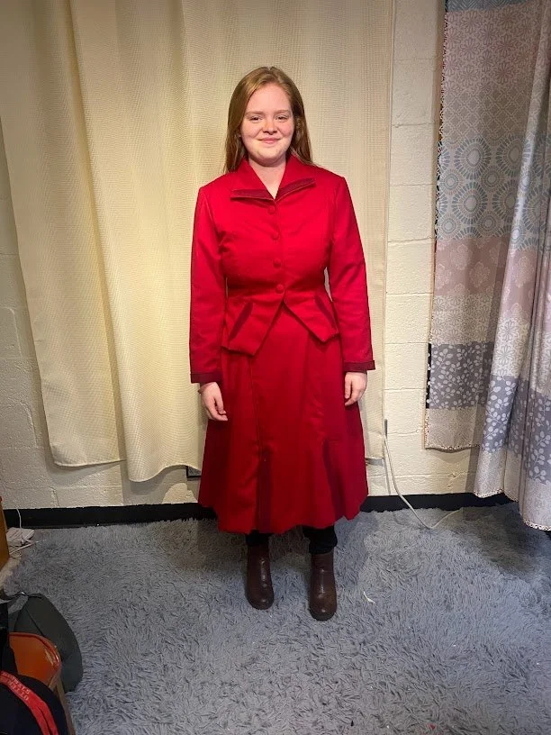 40's Tear away skirt suit - final fitting