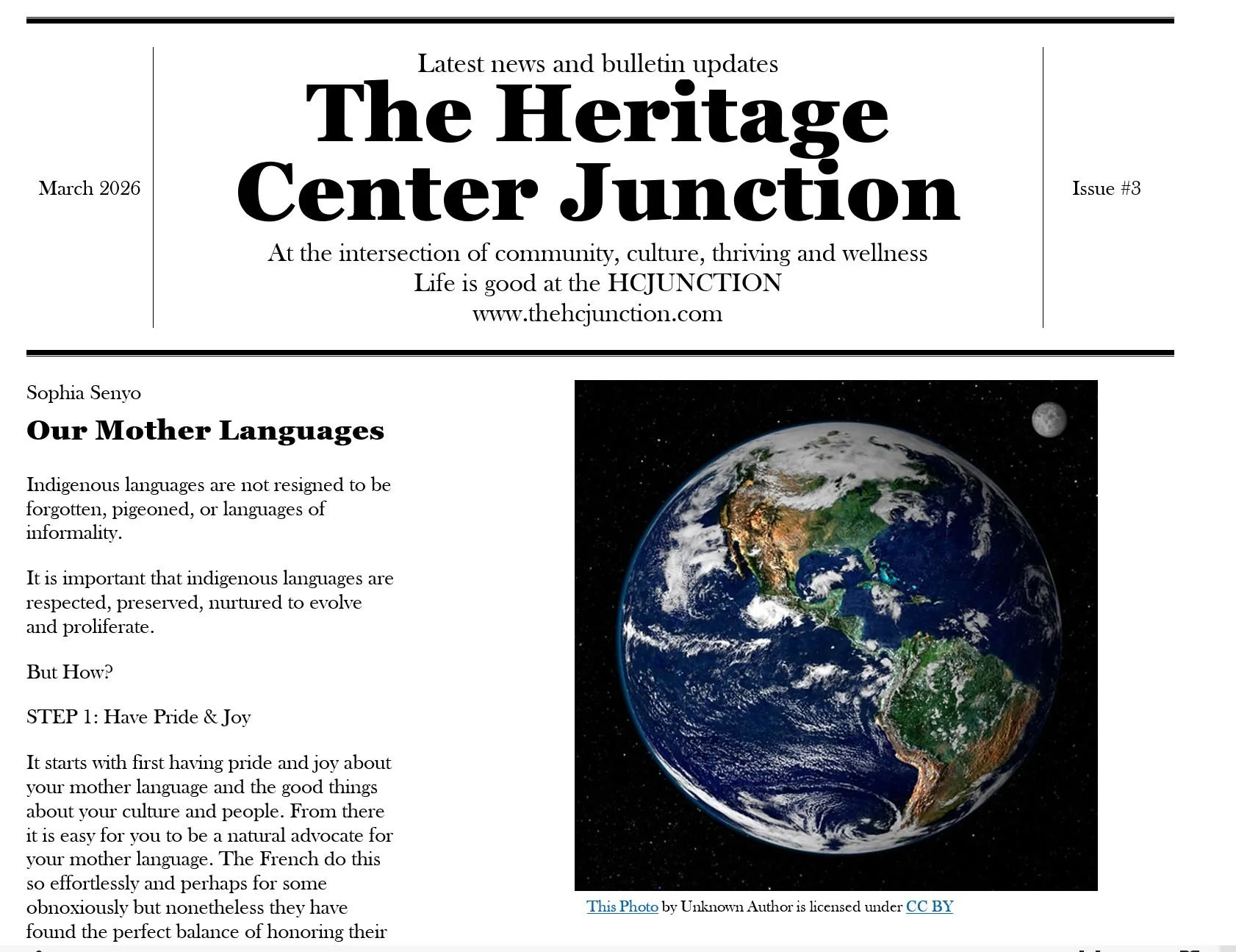 MARCH 2026 HCJUNCTION BULLETIN